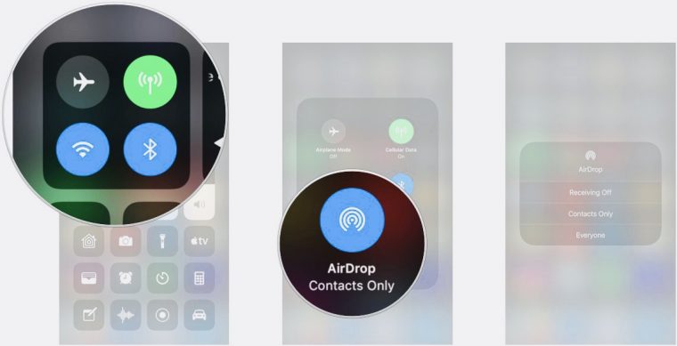 как включить Airdrop на iPhone 11