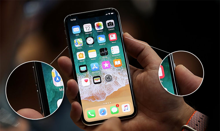 Какие комбинации кнопок есть в iPhone X