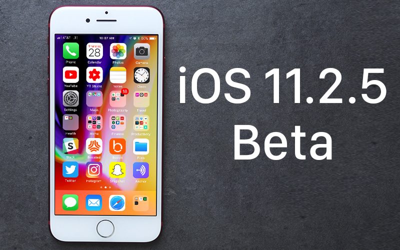 Вышла публичная iOS 11.2.5 beta 2
