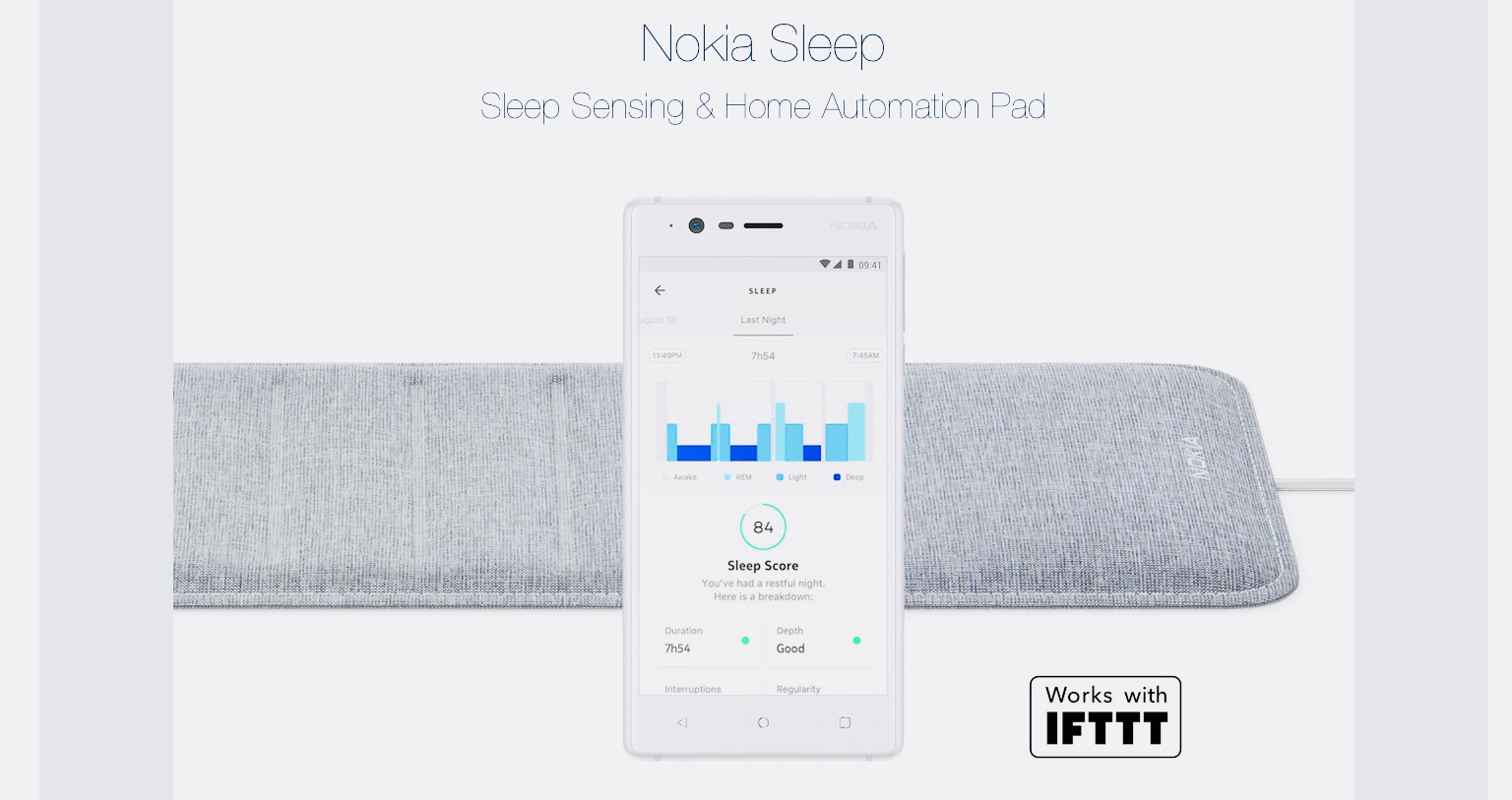 Коврик Nokia Sleep улучшит ваш сон за 8 дней