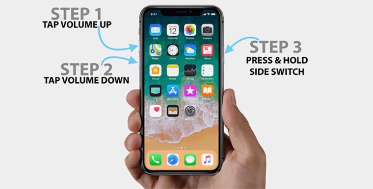 iPhone 8 and iPhone X force restart