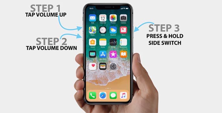 Hard reset iphone xs