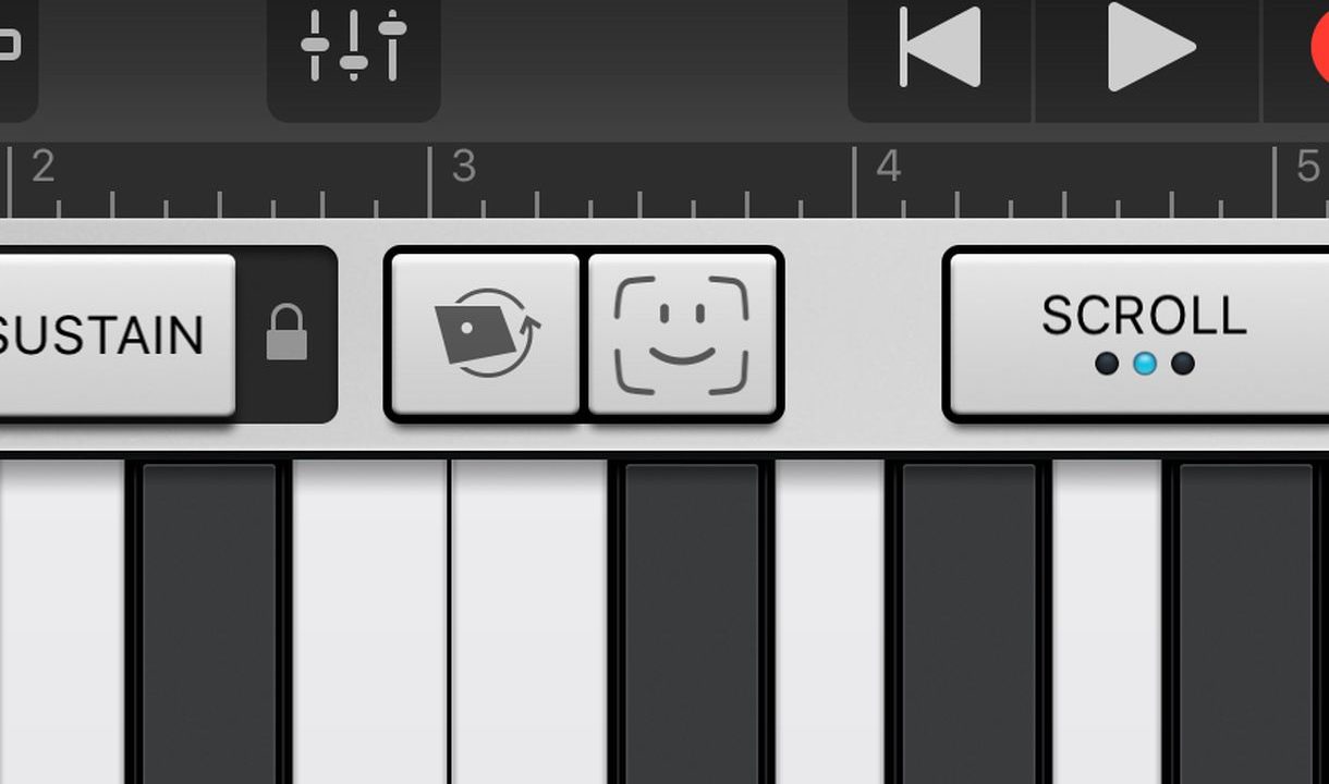 Теперь звуком в GarageBand можно управлять лицом
