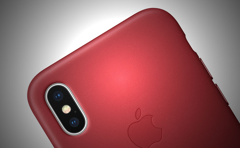 Apple представила чехол для iPhone X цвета крови