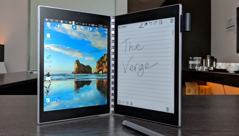 Intel показала концепт ноутбука с двумя экранами