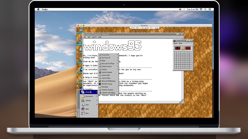 Привет из прошлого: запускаем Windows 95 на любом Mac