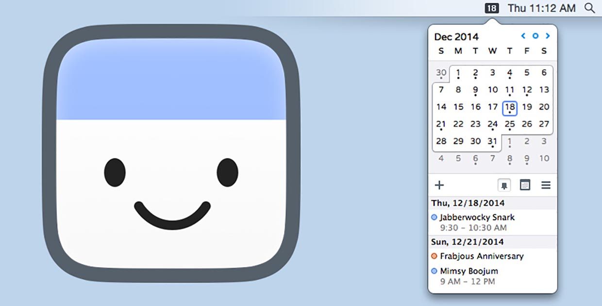 Как добавить удобный календарь на Mac