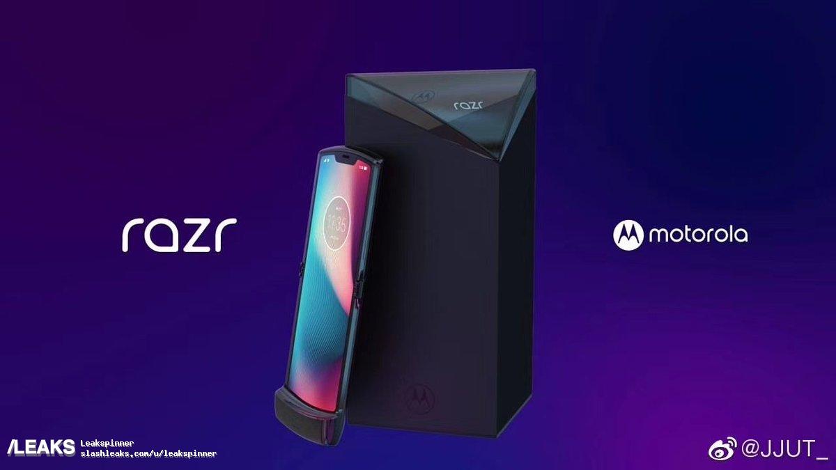 Складной Motorola RAZR показали на официальных рендерах