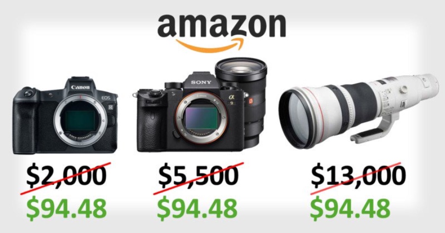 Amazon по ошибке продавал камеры Sony и Canon за $94 вместо $5,500