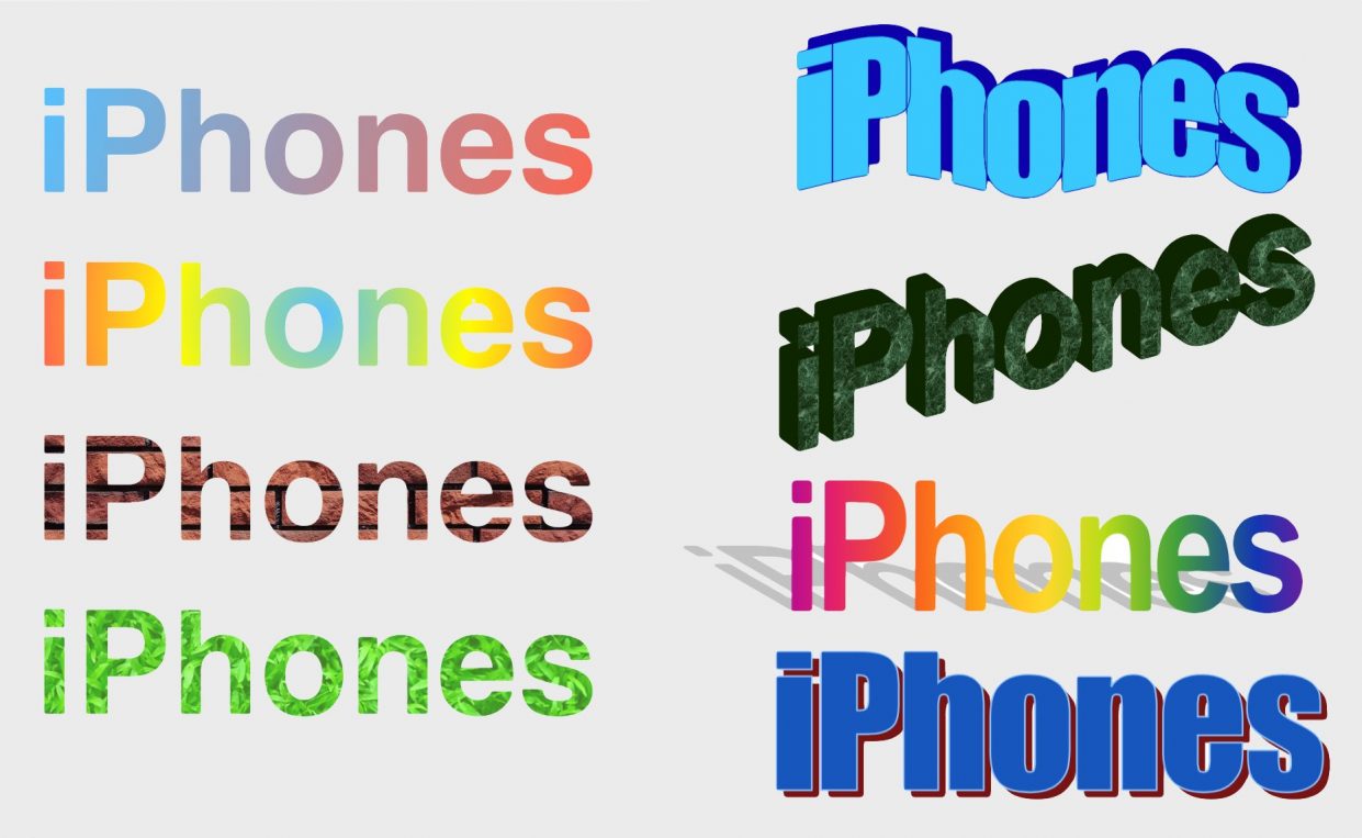 В iWork появилась няшная заливка текста в стиле WordArt