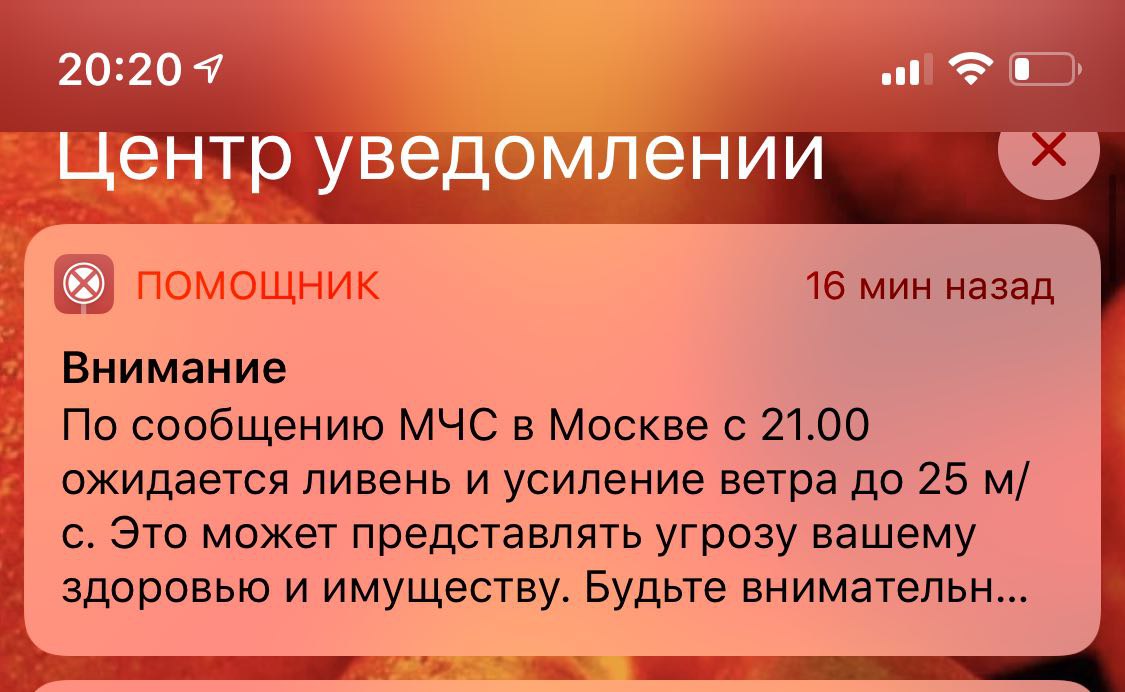 МЧС использует все цифровые каналы, предупреждая о жутком шторме в Москве