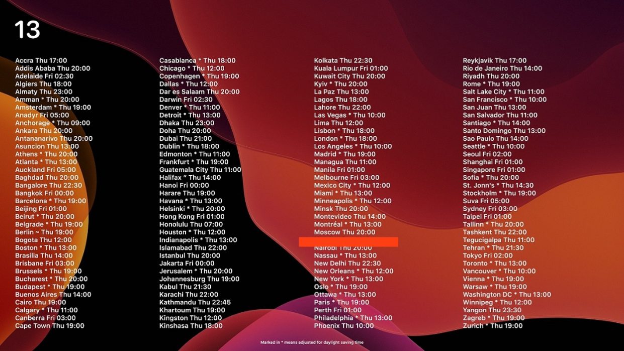 Точное время релиза iOS 13 в России