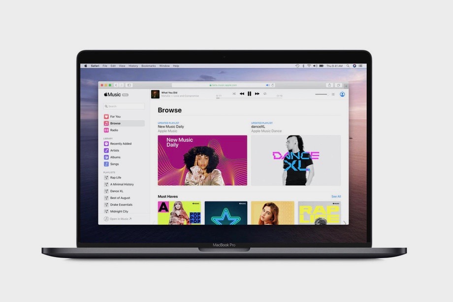 Apple Music теперь работает в любом браузере