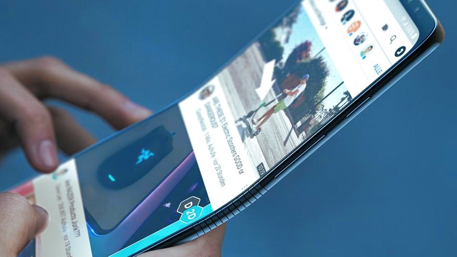 Samsung готовит гибкий смартфон-раскладушку с 6,7-дюймовым экраном
