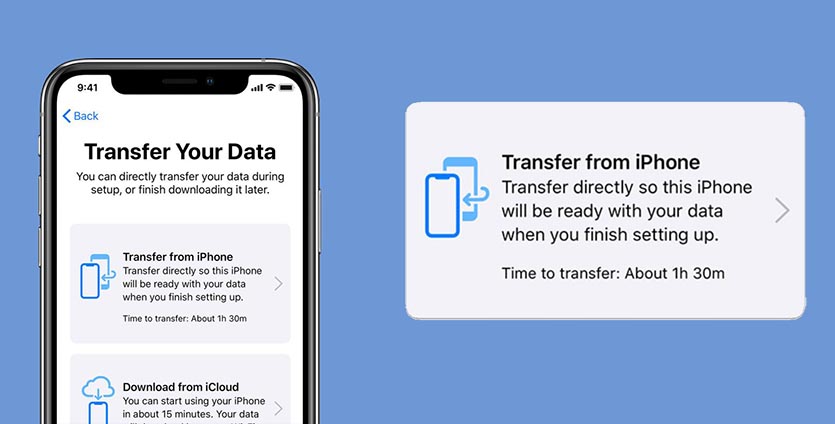 iphone transfer data