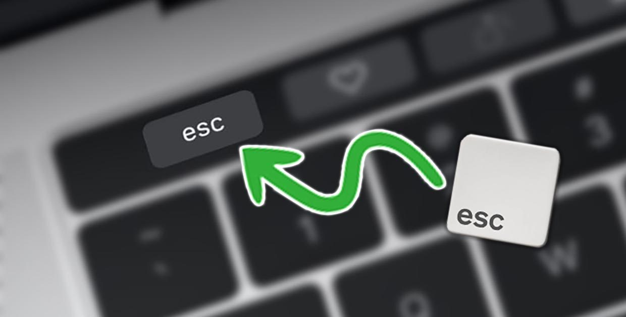 Как вернуть физическую клавишу Escape в MacBook Pro с Touch Bar