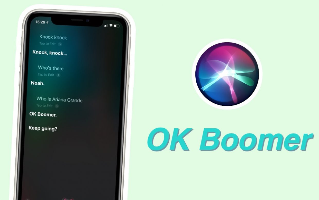 Siri узнала про мем OK Boomer, но использует его очень странно