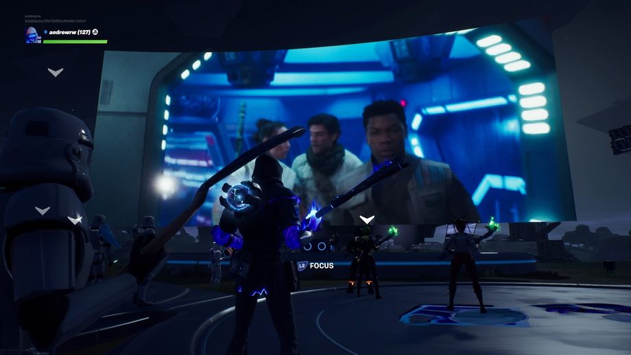 В Fortnite показали сцену из новых Звёздных войн и добавили световой меч