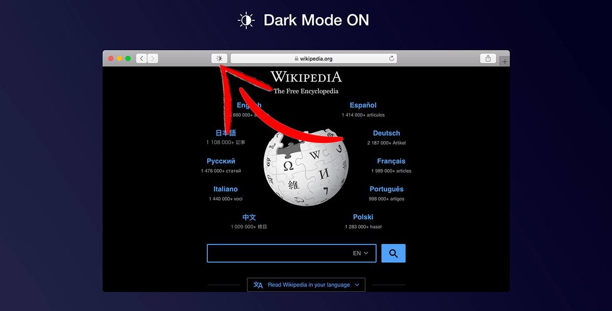 Как включить темную тему на любом сайте в Safari для Mac
