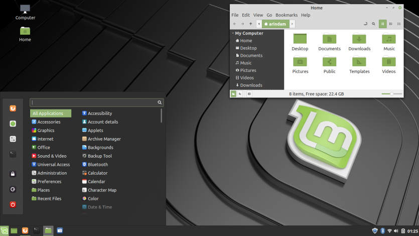 Linux Mint 19.2 Cinnamon Desktop e1578263620534