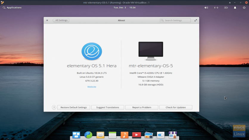elementary OS 5.1 About e1578263699364
