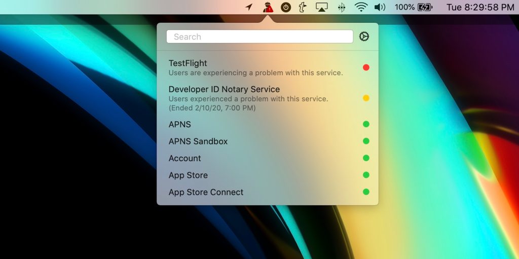 Приложение StatusBuddy для macOS покажет, когда сломаются App Store и iCloud