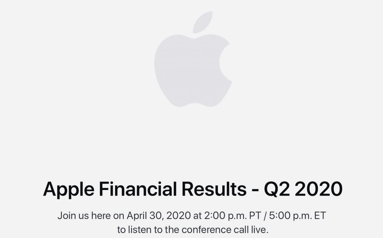 Apple расскажет о финансовых успехах 30 апреля