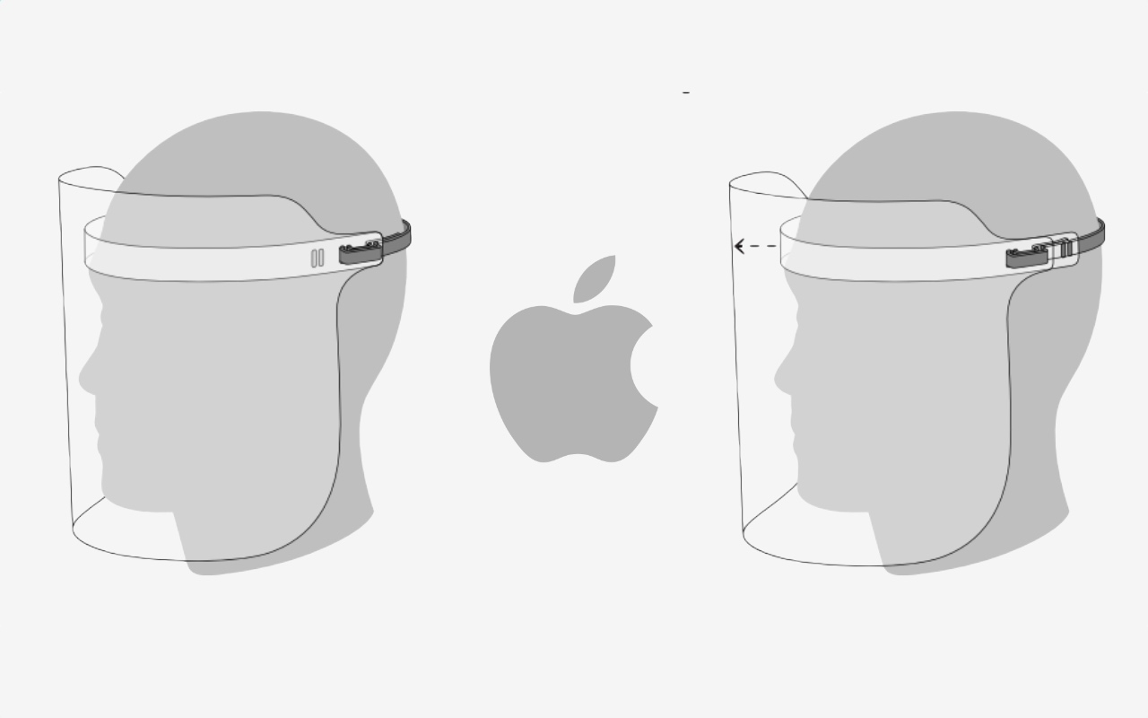 Apple сделала простую инструкцию по сборке своего защитного экрана для лица