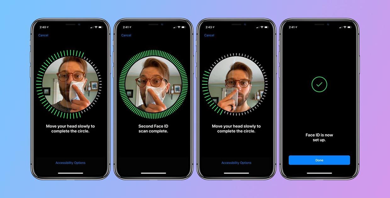 Как настроить iPhone, чтобы Face ID распознавал вас в маске
