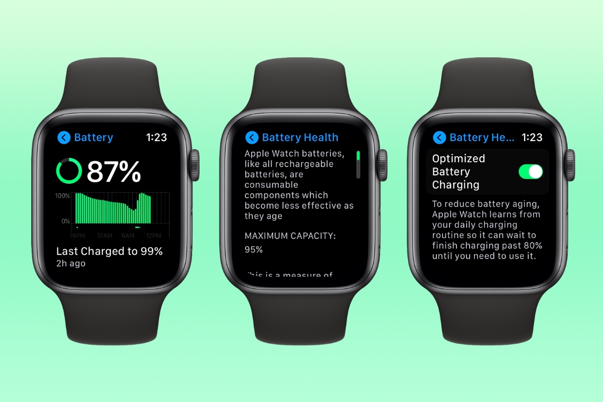 Apple Watch с watchOS 7 подскажут, когда надо менять аккумулятор