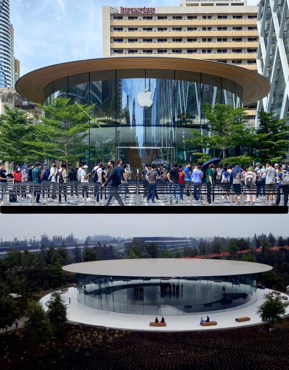 В Таиланде открылась маленькая копия космического офиса Apple в Купертино. Много фото