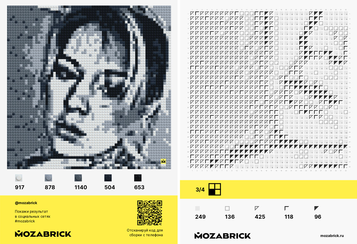 Обзор конструктора Mozabrick (набор S): пикселизация любимой фотографии