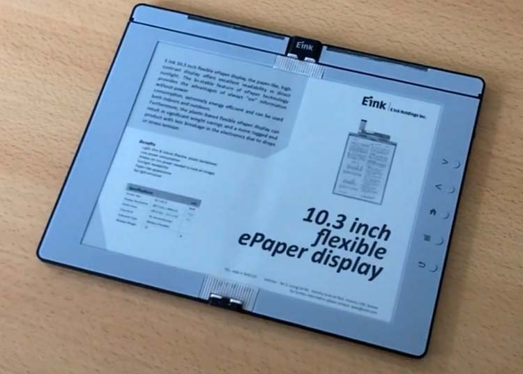 E-Ink показала первую в мире электронную книгу с гибким чернильным дисплеем