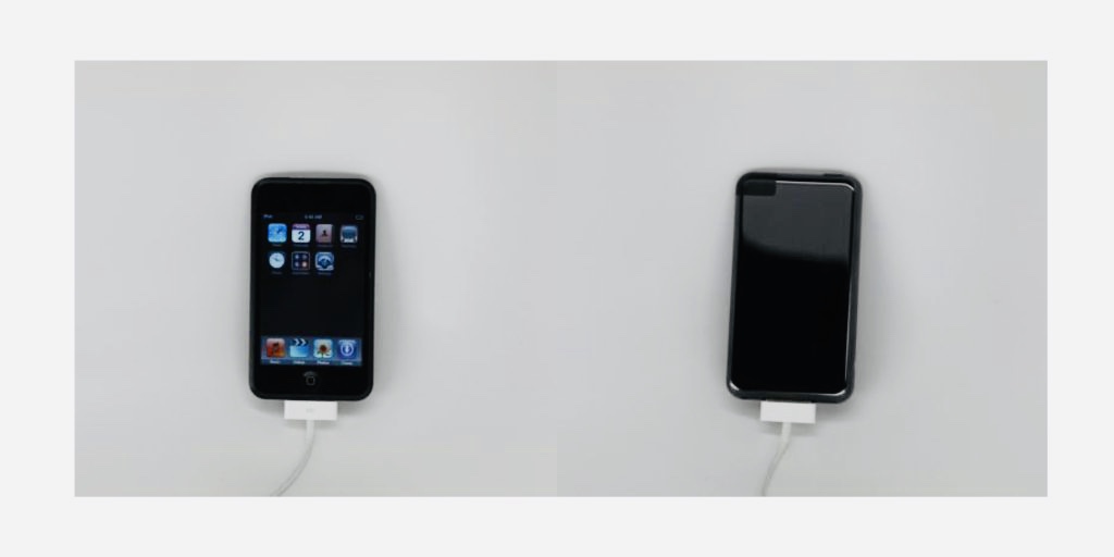 Прототип первого iPod touch показали на фото. Он глянцевый