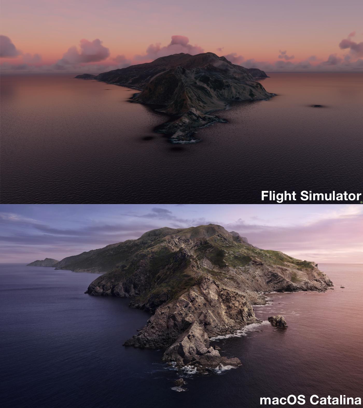 В Microsoft Flight Simulator нашли обои из macOS
