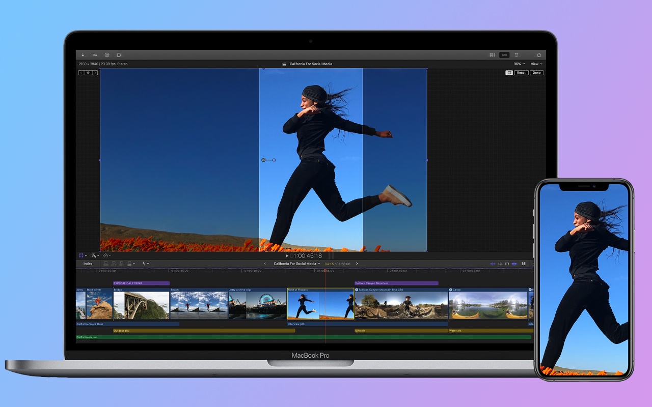 Final Cut Pro X крупно обновился. Например, научился умно обрезать видео для соцсетей
