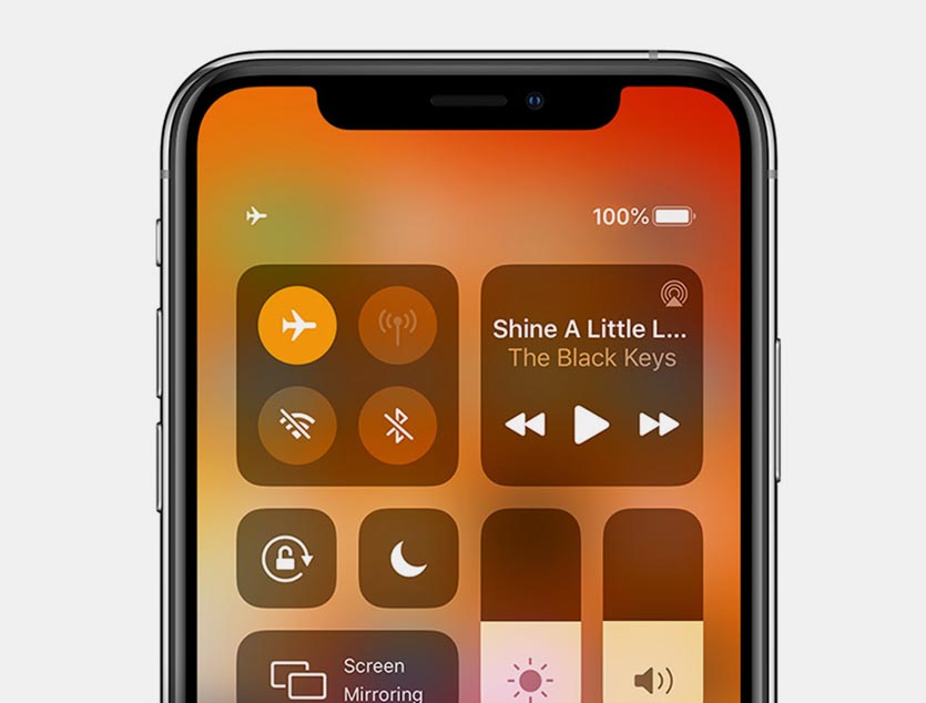 ios13 iphone xs watchos6 series4 control center airplane mode