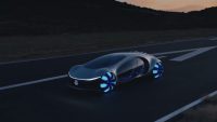 Mercedes показал тест-драйв футуристичного автомобиля VISION AVTR, вдохновенного Аватаром