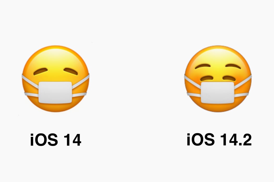 Apple изменила смайлик с маской в iOS 14.2. Теперь он улыбается