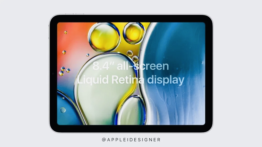 Появился концепт iPad mini с дисплеем 8,4 дюйма и плоскими гранями