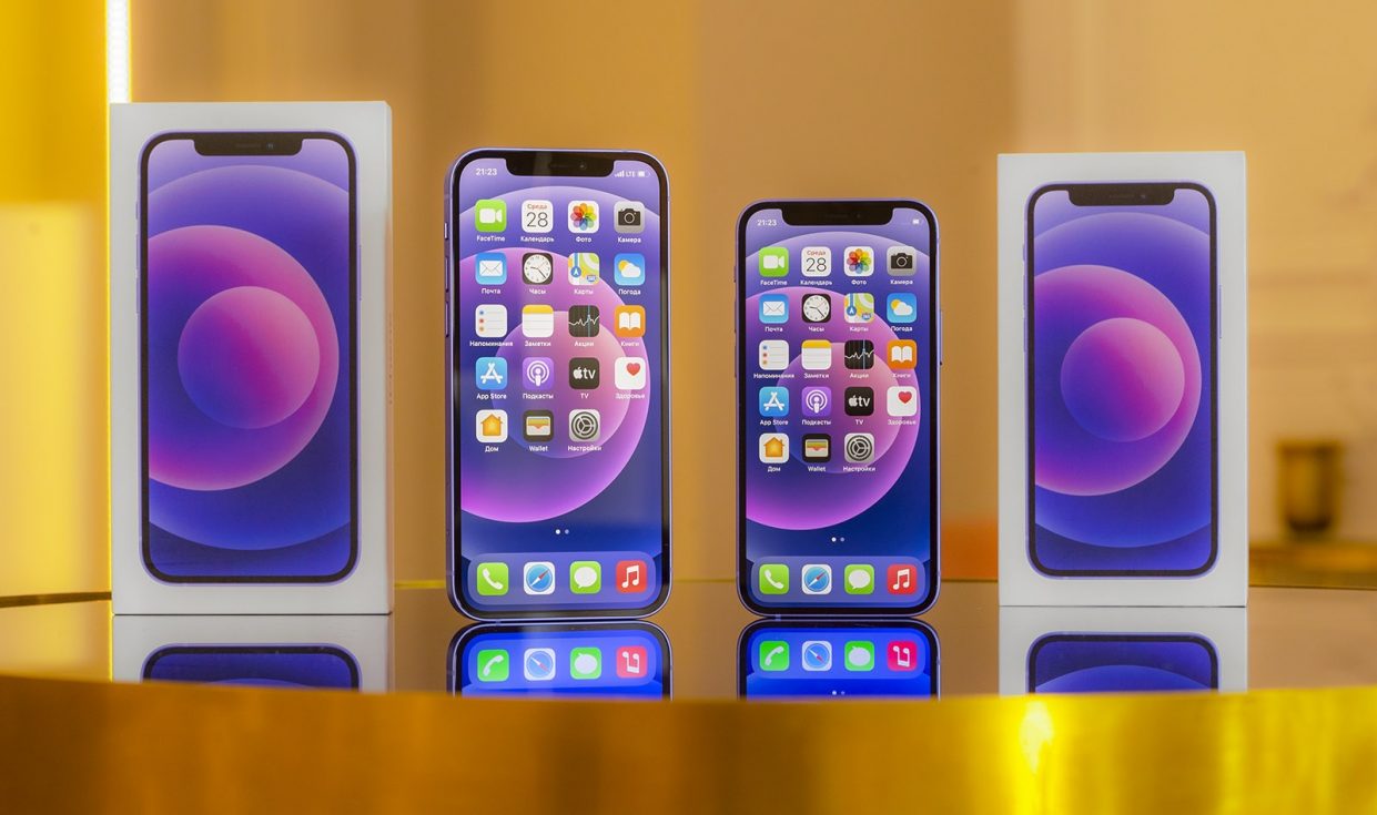 В России начались продажи фиолетовых iPhone 12 и iPhone 12 mini