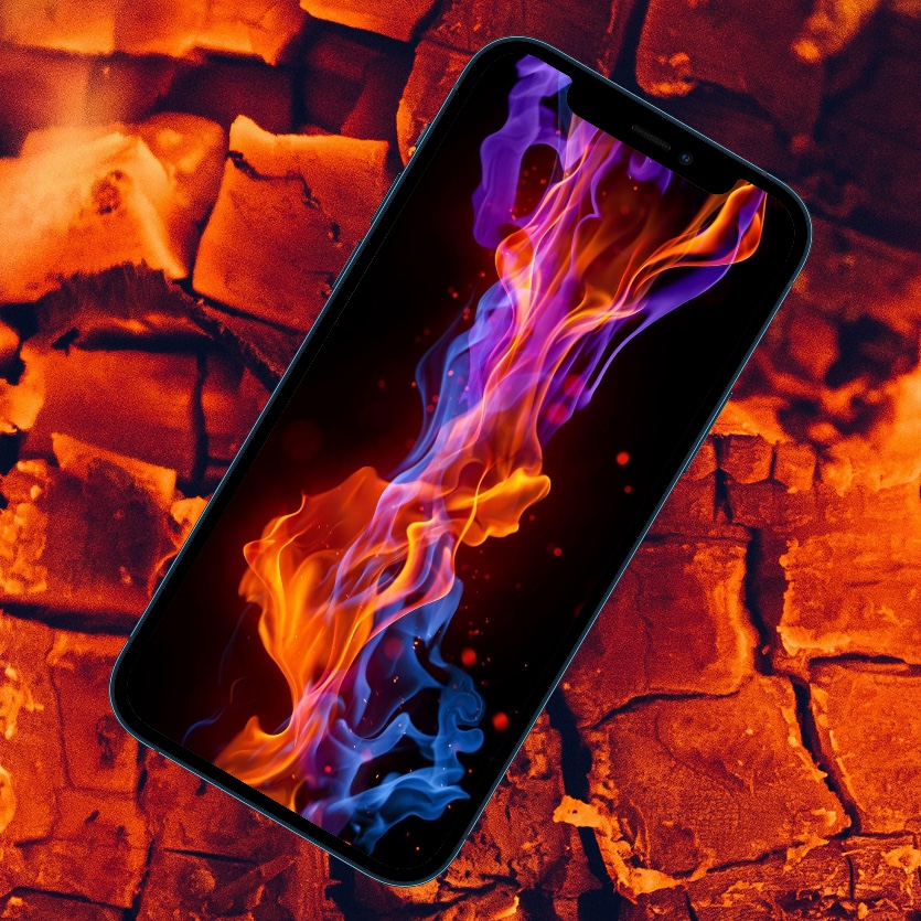 10 обоев для iPhone с огнём. Жара
