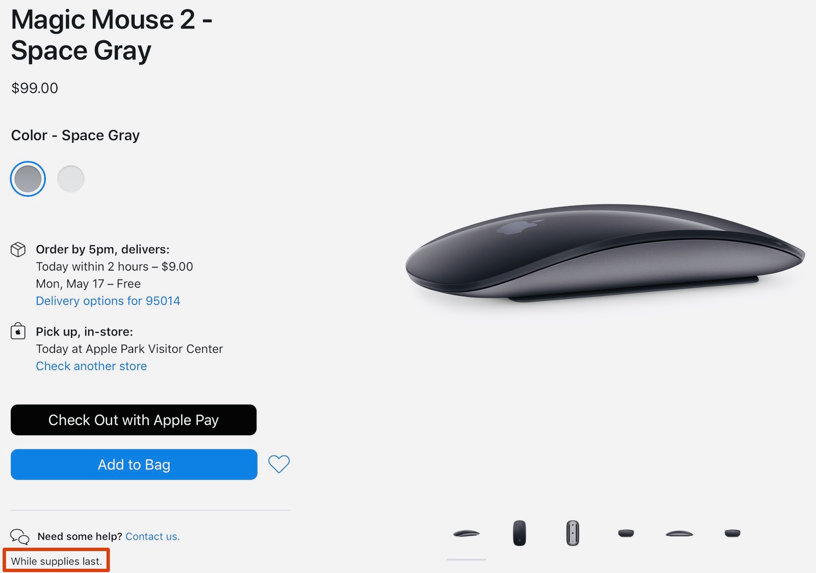 Apple, похоже, снимает с продажи аксессуары для iMac Pro в цвете Space Gray