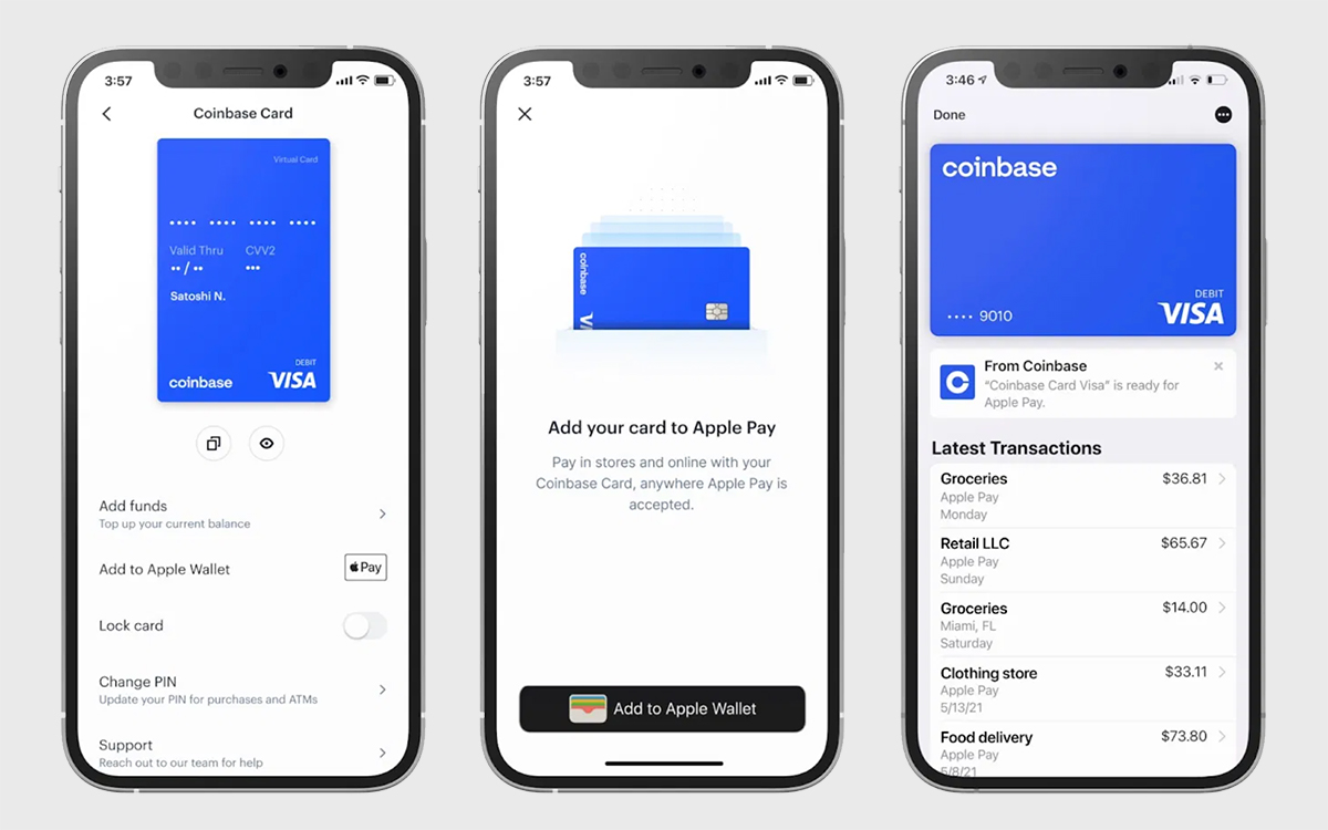 В Apple Pay появилась поддержка платежей в криптовалюте для клиентов биржи Coinbase. Ну, Пятёрочка, держись