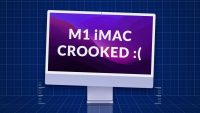 В iMac с M1 нашли необычный брак. У него кривая подставка