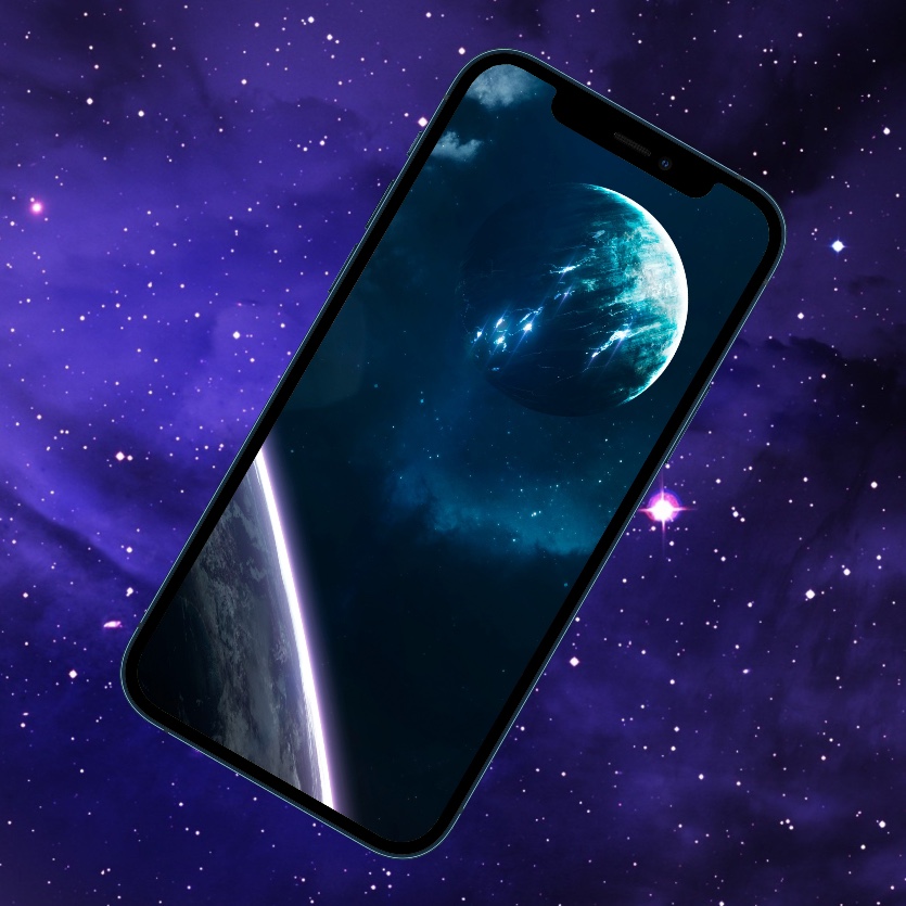10 темных обоев iPhone с космосом