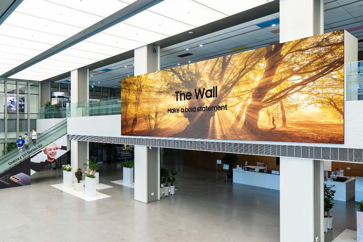 Samsung представила первый в мире 1000-дюймовый экран The Wall с частотой 120 Гц