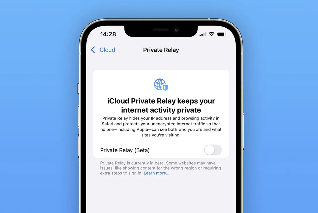 Apple перевела iCloud Private Relay в статус бета. Функция ещё не готова к релизу
