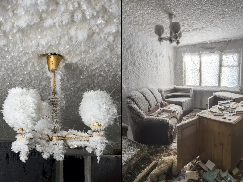Российский фотограф показала поселки-призраки на севере страны. В некоторых квартирах замерзает даже мебель