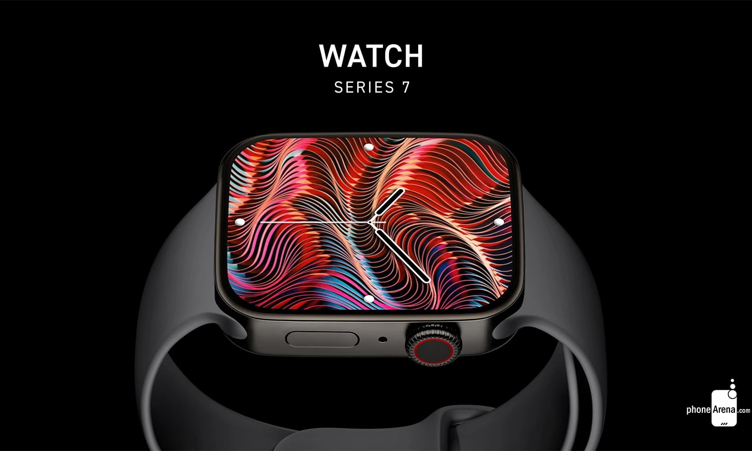 Появились приличные рендеры Apple Watch Series 7 с безрамочным экраном